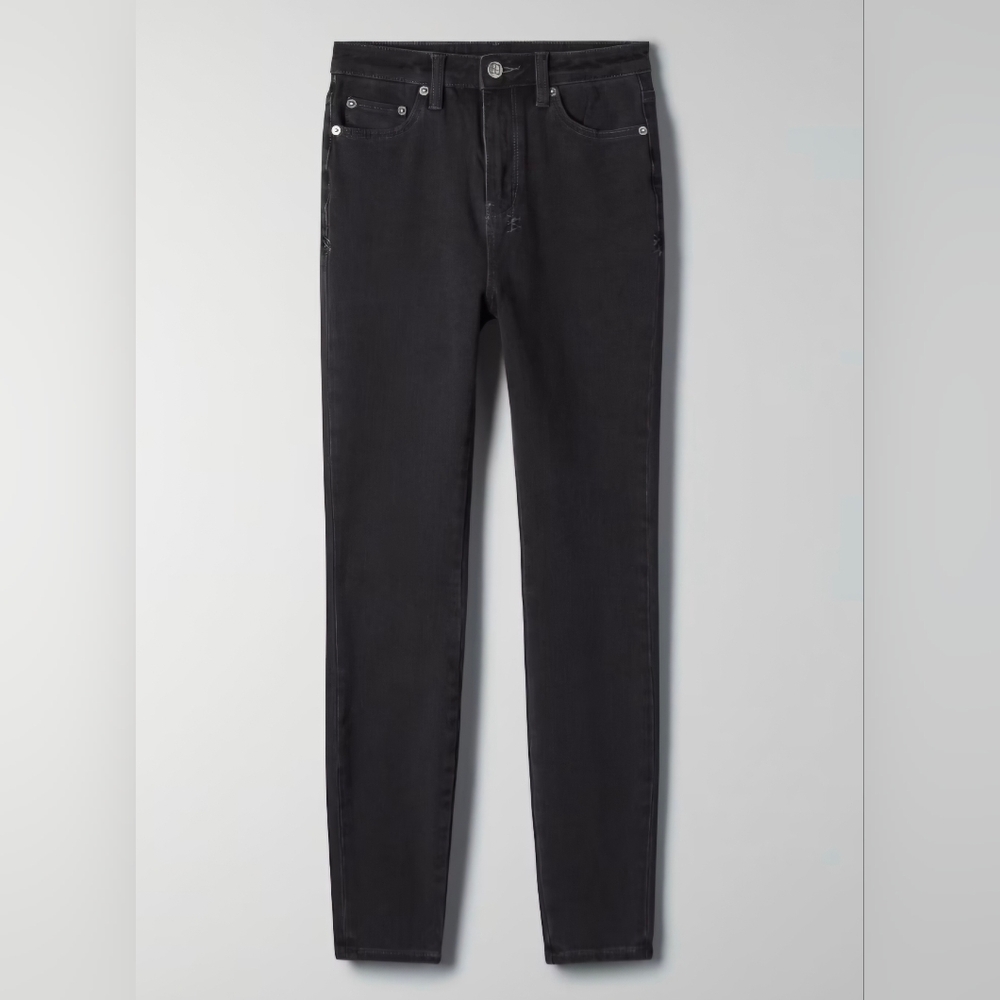 Ksubi Hi N Wasted Noir Flash Black super skinny jean high rise 26"